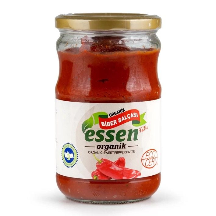 Organik Tatlı Biber Salça (TUZSUZ) 660 cc