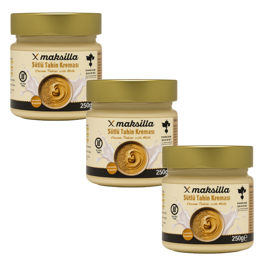 Maksilla Sütlü Tahin Kreması - 250 g X 3 Adet
