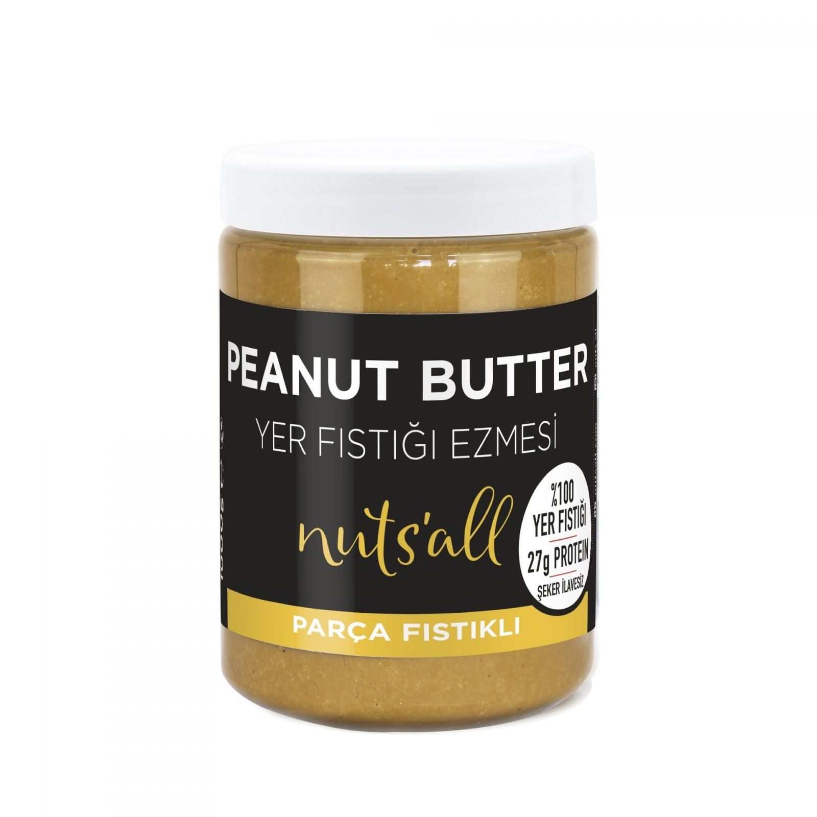 Nuts'all Parça Fıstıklı (Crunchy) Fıstık Ezmesi - 1 kg