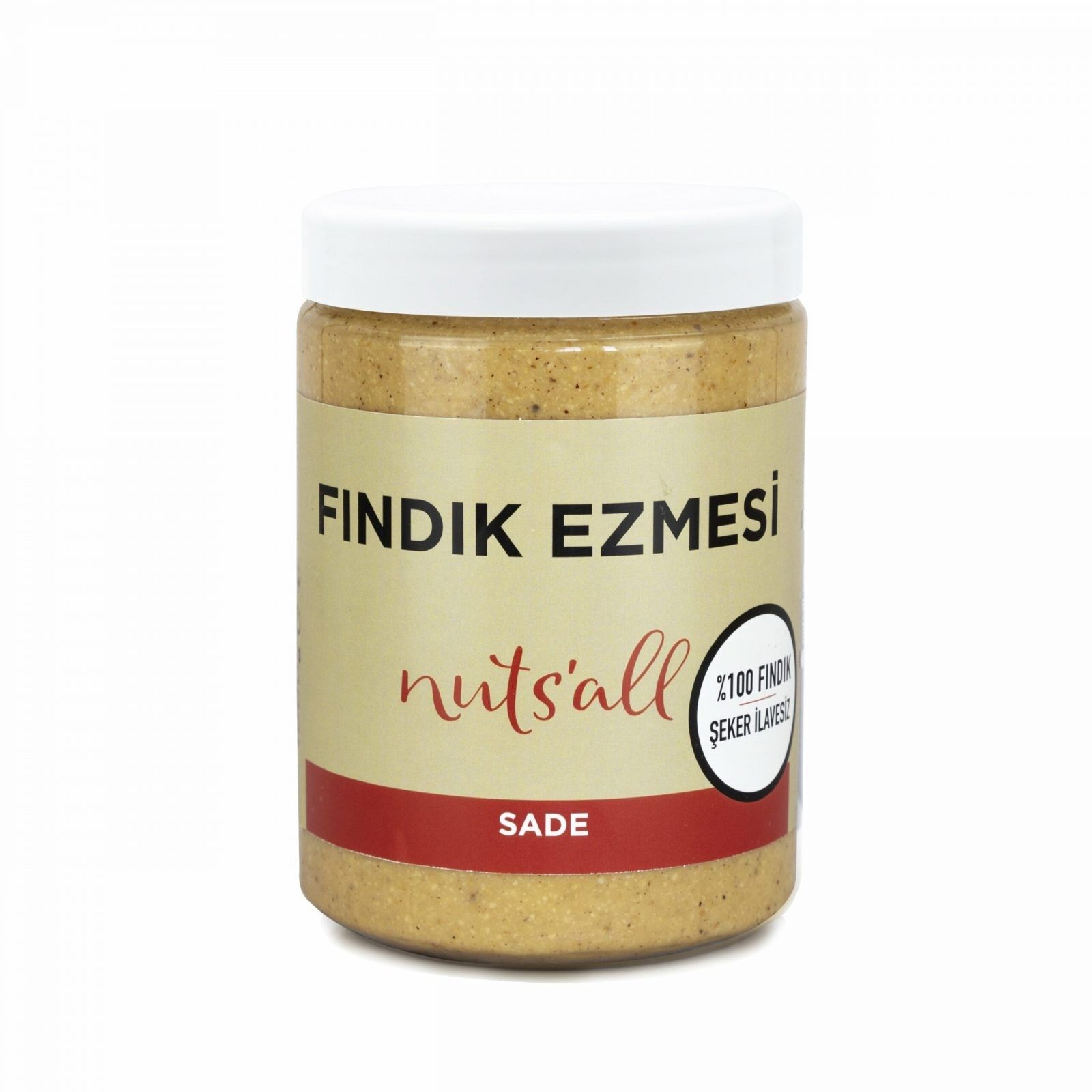 Sade Fındık Ezmesi - %100 Fındık - 1 kg