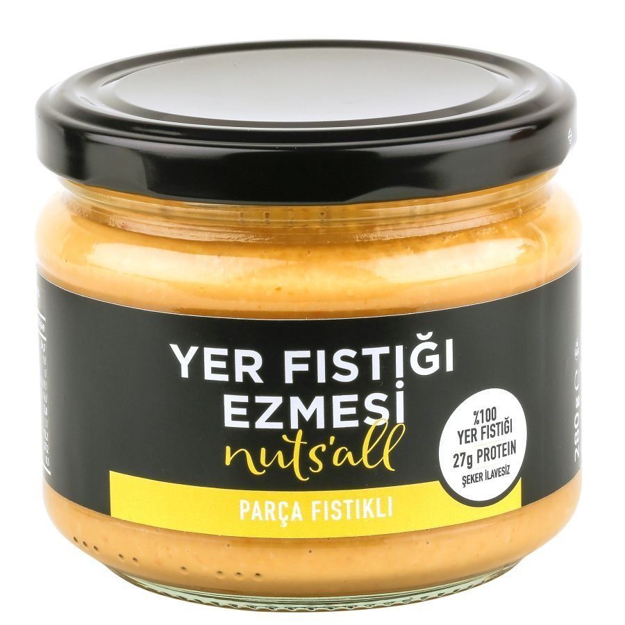 Nuts'all Parça Fıstıklı (Crunchy) Fıstık Ezmesi - 280 g