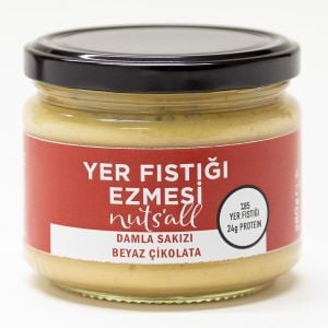 Damla Sakızlı Ve Beyaz Çikolatalı Fıstık Ezmesi - 280 gr