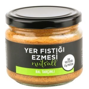 Nuts’all Bal ve Tarçınlı Yer Fıstığı Ezmesi - 280 gr