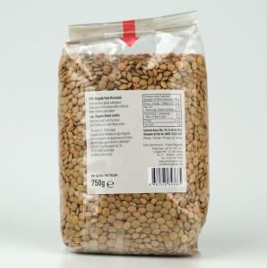 Organik Yeşil Mercimek 750 G