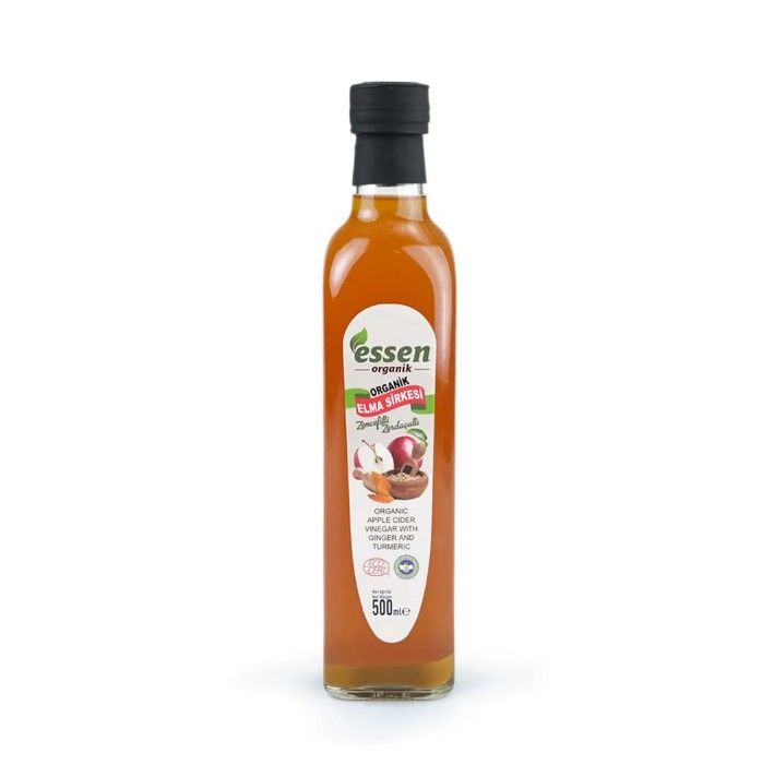 Organik Zencefilli Zerdeçallı Elma Sirkesi 500ML