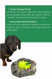 Wufsalad Köpek Yavaş Beslenme için Koklama Matı İnteraktif Mama Saklamalı Kokla Bul Oyuncağı