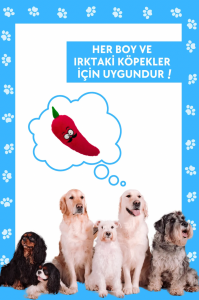 Tombik Biber Köpek Oyuncağı Kırmızı Renkli Vikvik Sesli Peluş Köpek Oyuncağı Köpek Uyku Arkadaşı