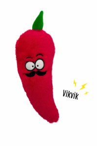 Tombik Biber Köpek Oyuncağı Kırmızı Renkli Vikvik Sesli Peluş Köpek Oyuncağı Köpek Uyku Arkadaşı