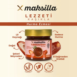Maksilla %100 Hurma Ezmesi - 250 g X 3 Adet