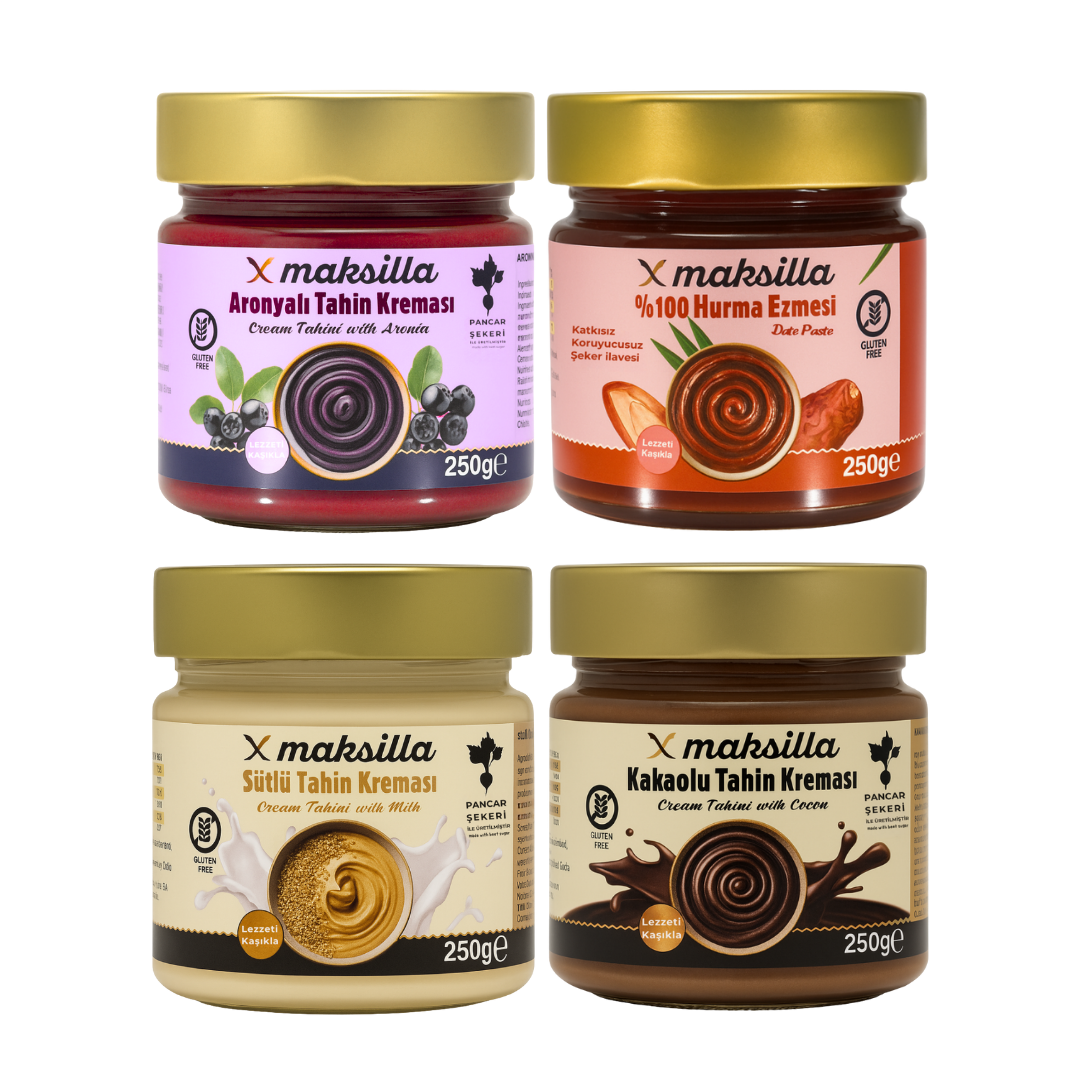 Maksilla Tanışma Paketi - Tahin Kreması Seti + %100 Hurma Ezmesi