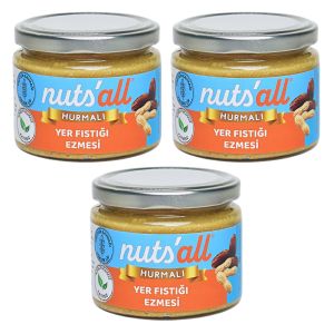 Nuts'all Hurmalı Fıstık Ezmesi - 280 g X 3 Adet